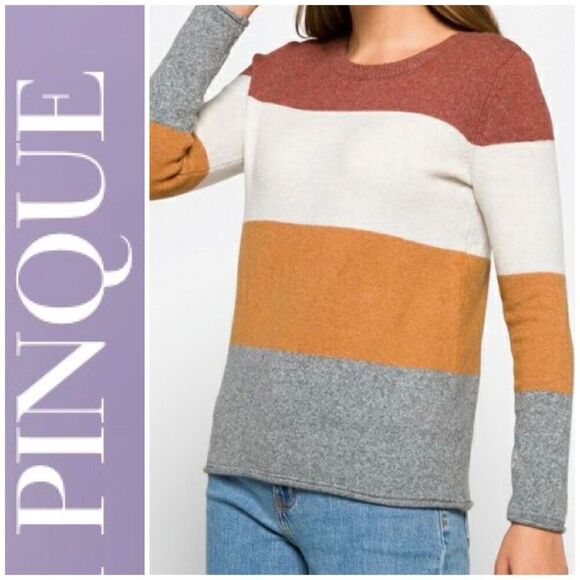 PINQUE - NWOT - L Sz XL “Gina” Crew Neck Sweater. Never Worn. So Soft! - Picture 1 of 14